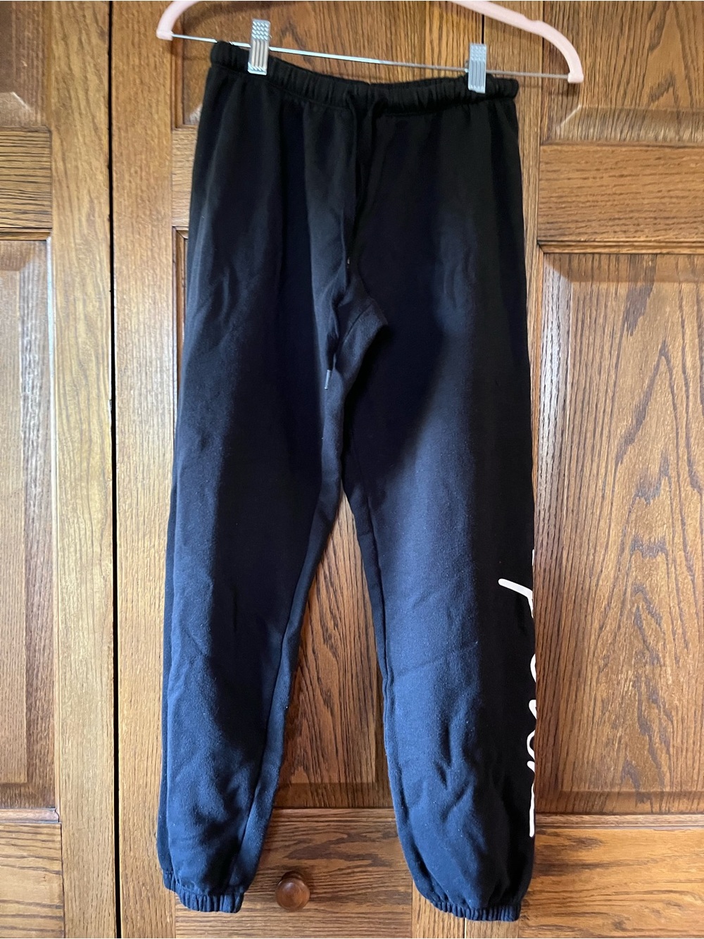 Pink Fleece Jogger Pants